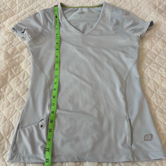 Road Runner Running Shirt V-Neck Short Sleeve Lightweight Moisture-Wicking - Picture 5 of 8